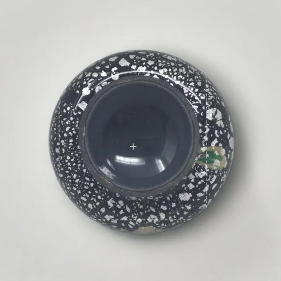 Vtg Rare Mushroom 1920-30 Murano Glass Silver Leaf Hand Blown Small Paperweight - Picture 5 of 6